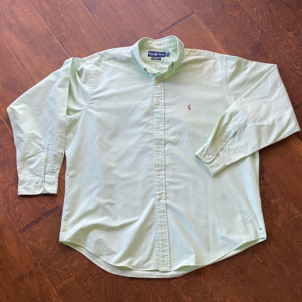 Ralph Lauren Men's Light Green Casual Shirt